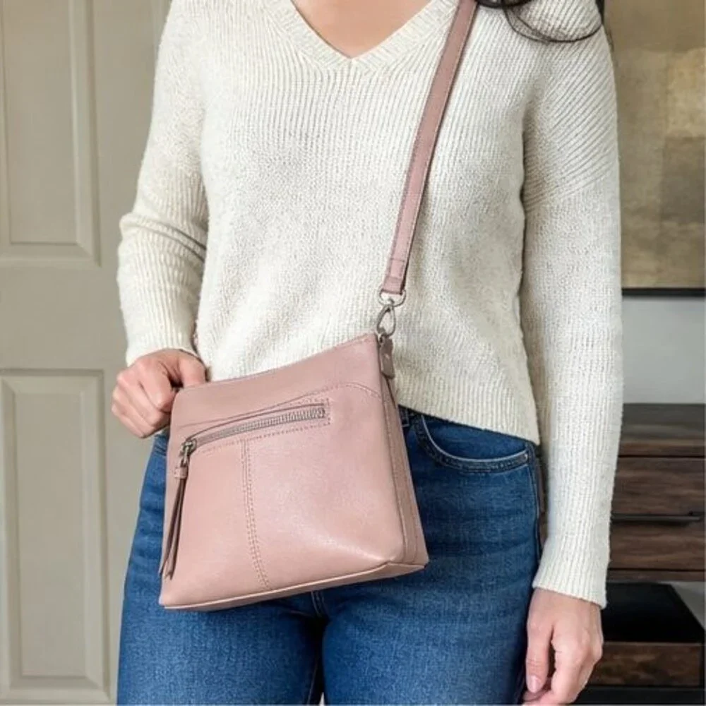 Gucci Medium White Calfskin Purse with Gold Tone Chain